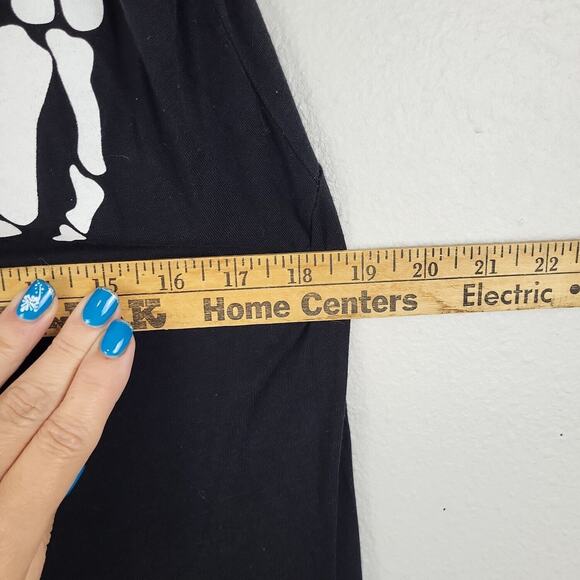 Boohoo Womens Black Skeleton‎ Strapless Skinny Leg One Piece Jumpsuit Size 18 - Picture 9 of 11